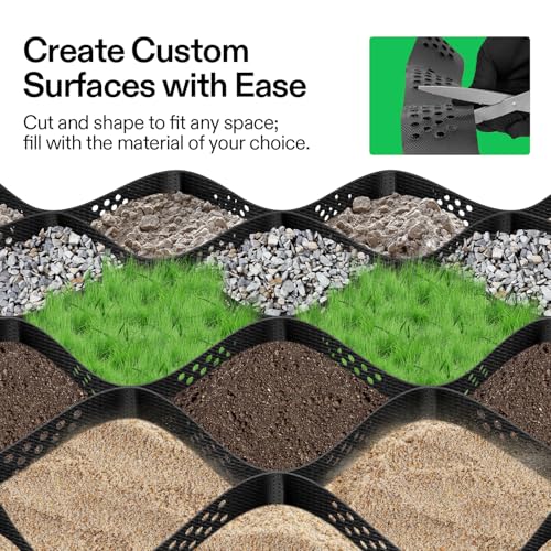 Image of VIVOSUN 3'' Depth Ground Grid, 6.5x17 ft, High-Density HDPE Geo Cell