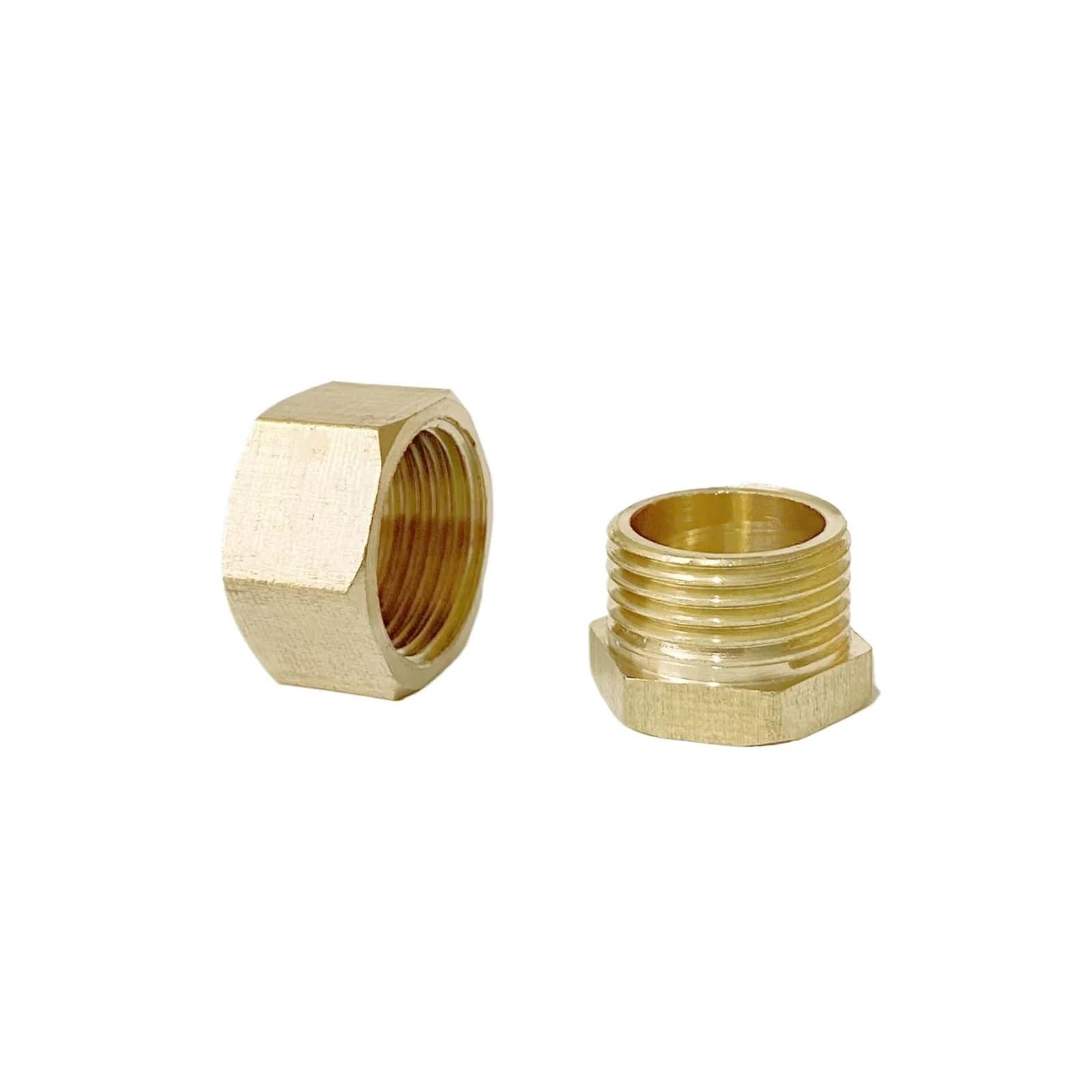 Raccord de Tuyau Laiton 1/4" BSP Femelle pour Raccordement Arrosage et Chauffage