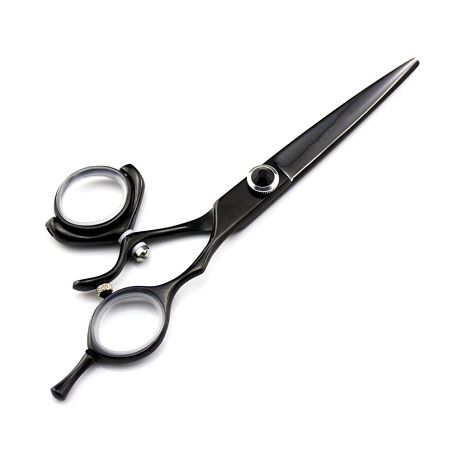 Forbici per Capelli con Manico Rotante in Acciaio, Forbici per sfoltire, Forbici da Parrucchiere, rettangolari, a Vite, 6 Pollici,Taglio