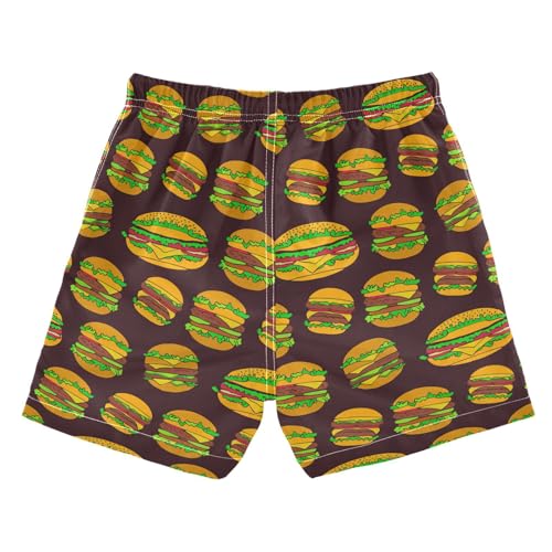 Boys Swim Trunks Hamburgers Toddler Swim Shorts Little Boys Bathing Suit Swimsuit Toddler Boy Swimwear 2T 202c16402