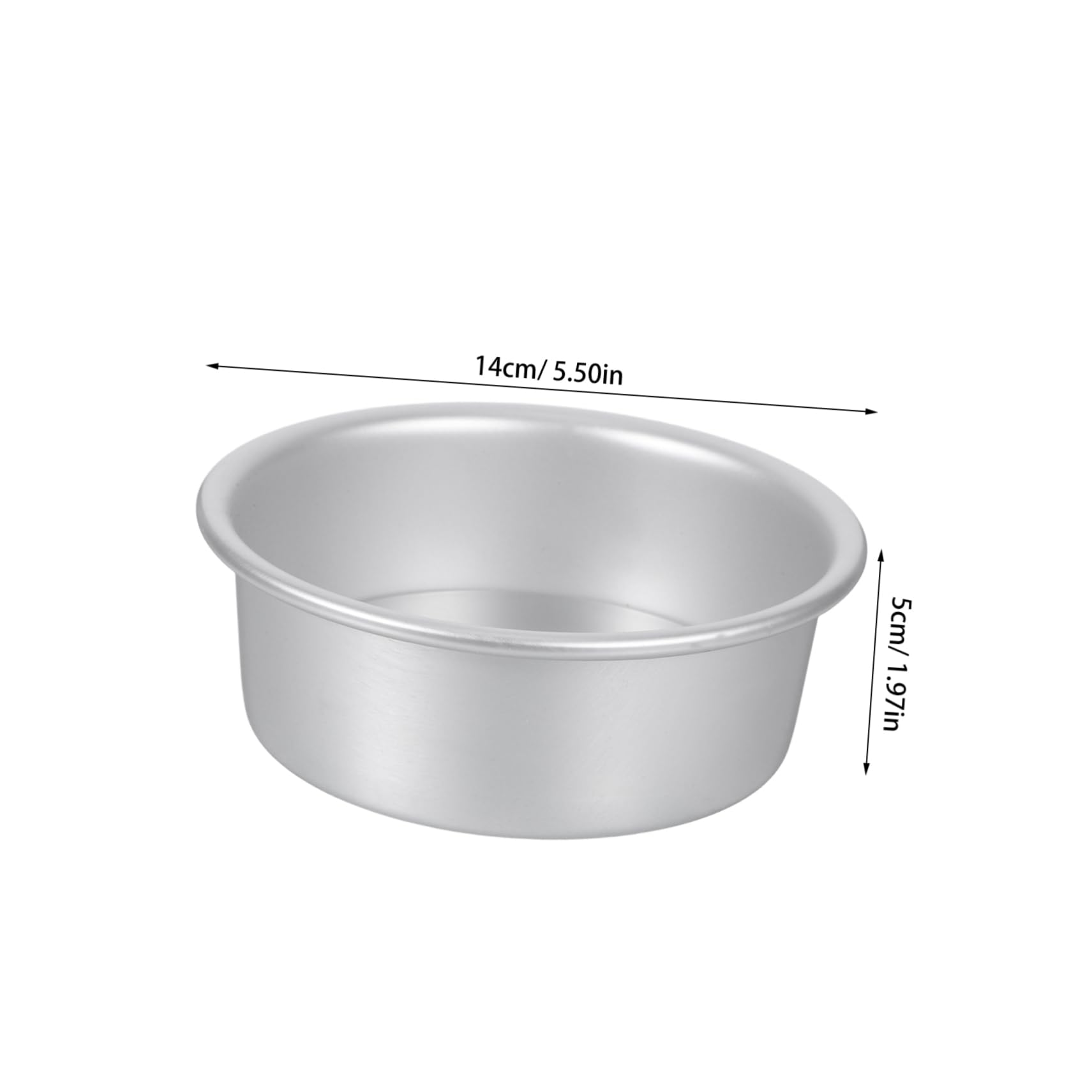 Ciieeo 2pcs Removable Bottom Round Aluminum Cake Pans Nonstick Bakeware for Cheesecake Chiffon and Pastry Anodized Baking Molds for Home and Professional Use