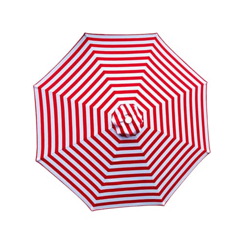 Generisch Toldo de repuesto para sombrilla de jardín,Parte de repuesto para sombrillas | UPF 50+ Protección de Jardín Cubierta para Mujeres Hombres Adolescentes, Rojo y, /8 Rippen