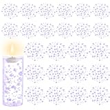 EGKamh 40 Pcs Artificial Floating Beads Pearls String, Light Purple 8+3mm Faux Pearl Bead Strings for Centerpieces Vases Filler, Wedding Crafts Party Home Table Decor