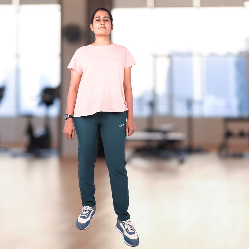 Image of Go-Fit Women Zip Pocket Synthetic Dry-Fit Gym Casual Lower Joggers Trackpant Sports Pant | Multicolors