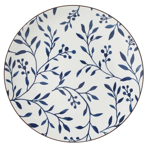 Gibson Home Palace Suite 16-Piece Dinnerware Set, Blue Floral Stoneware Plates & Bowls, Service for 4, Round Durable Everyday Dish Set by Gibson Home - Image 7