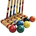 Juegoal Upgrade Six Player Croquet Set for Kids Family with Carrying Bag, 32 Inch