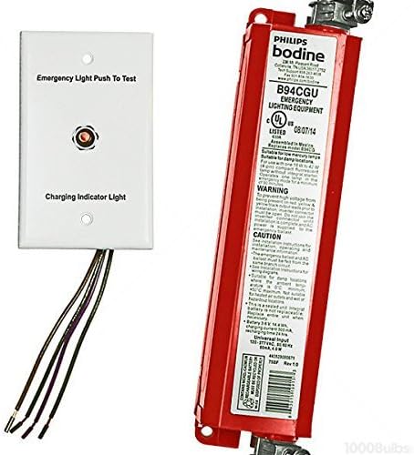 Bodine B94CGU - Emergency Backup Ballast - 90 Min. - Operates 1 18-42W 4-pin CFL Lamp - 120/277 Volt by Bodine