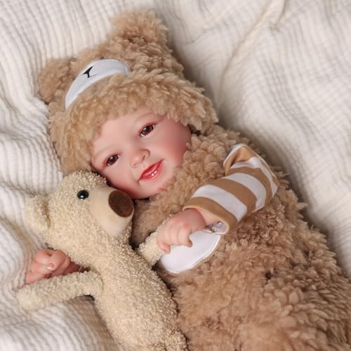 Muñeca BABESIDE Reborn Mia 17 pulgadas realista miniatura 6