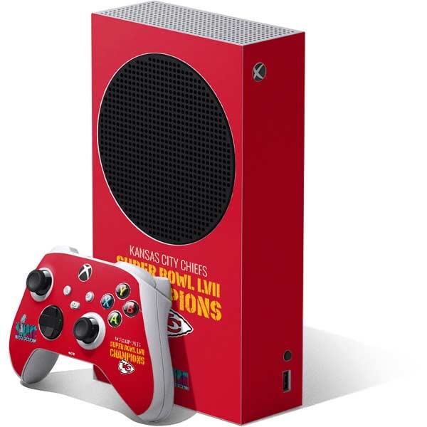 Skinit Decal Gaming Skin Compatible with Xbox Series S Bundle - Officially Licensed NFL Kansas City Chiefs Super Bowl LVII Champions Design