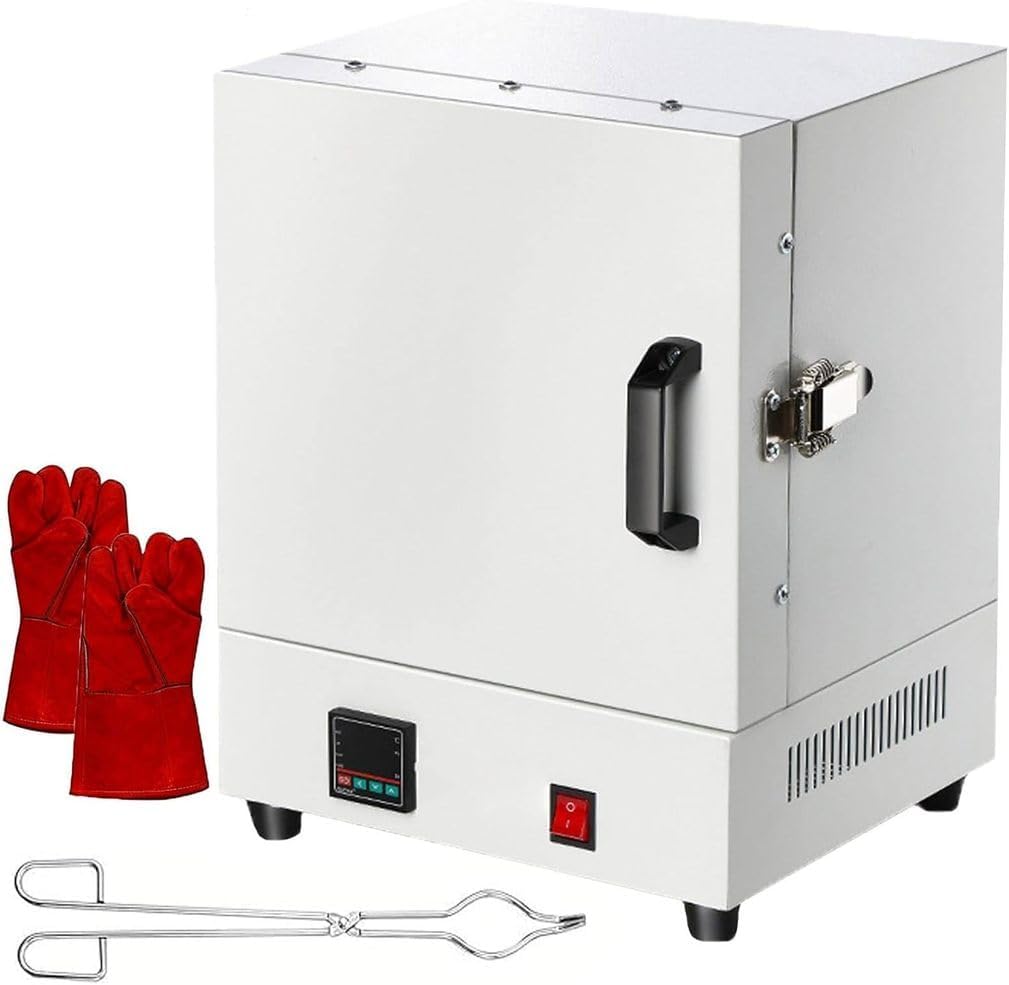 Professional Muffle Furnace for Jewelry Testing, High Temperature Furnace 1150℃ 2000W Kiln for Plaster Mold Burnout & Metal Casting