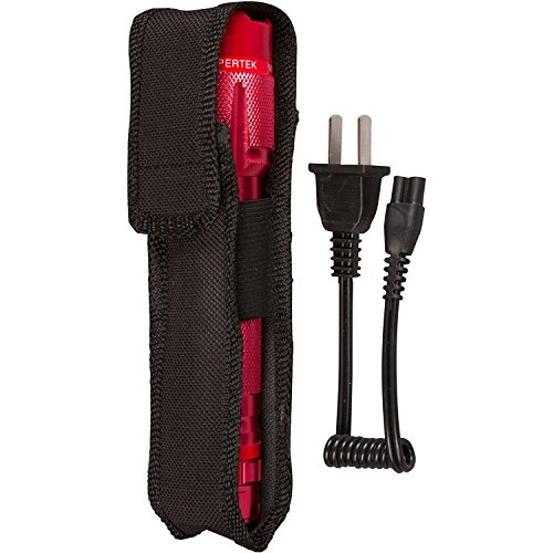 Vipertek Vts-T03 - Aluminum Series 59 Billion Heavy Duty Stun Gun - Rechargeable With Led Tactical Flashlight, Red #TOP3