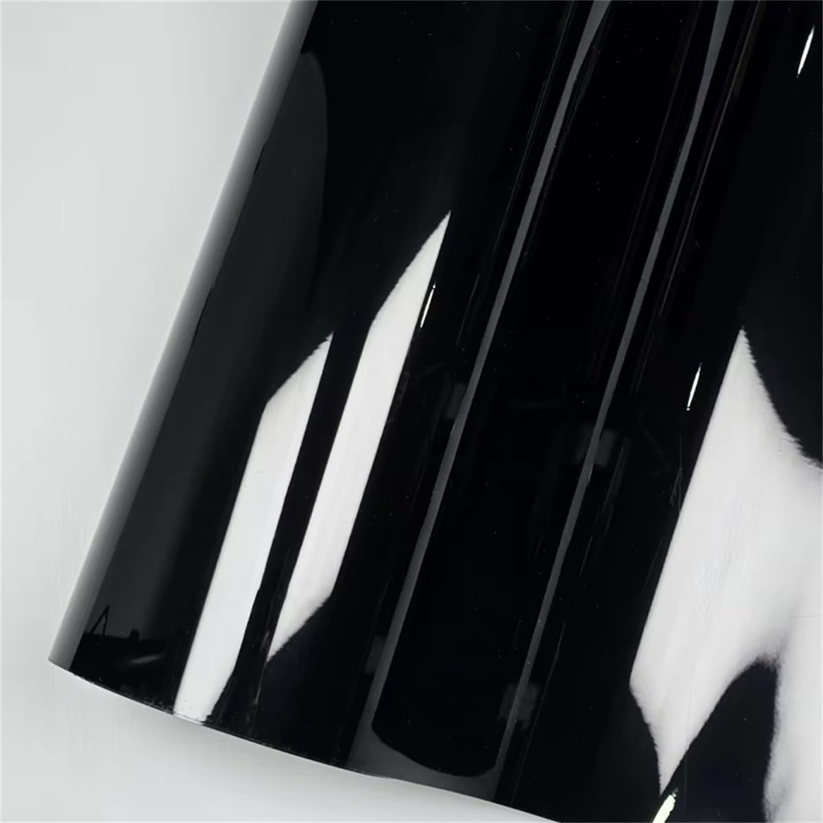 ECYC Ltd High Gloss Black Vinyl Car Wrap Film, Glossy Black Air Release Vinyl Wrap Self Adhesive Vinyl Car Wrap Car Wrapping Film Roll Automotive Vinyl Wrap Sheets for Cars Motorcycle DIY Decal