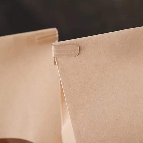 Miniatura 4 de Bakbania Bolsas de panadería de 9.6 x 6.1 x 2.7 pulgadas, bolsas de panadería marrones con ventana, 50 bolsas de papel kraft de estaño con bloqueo