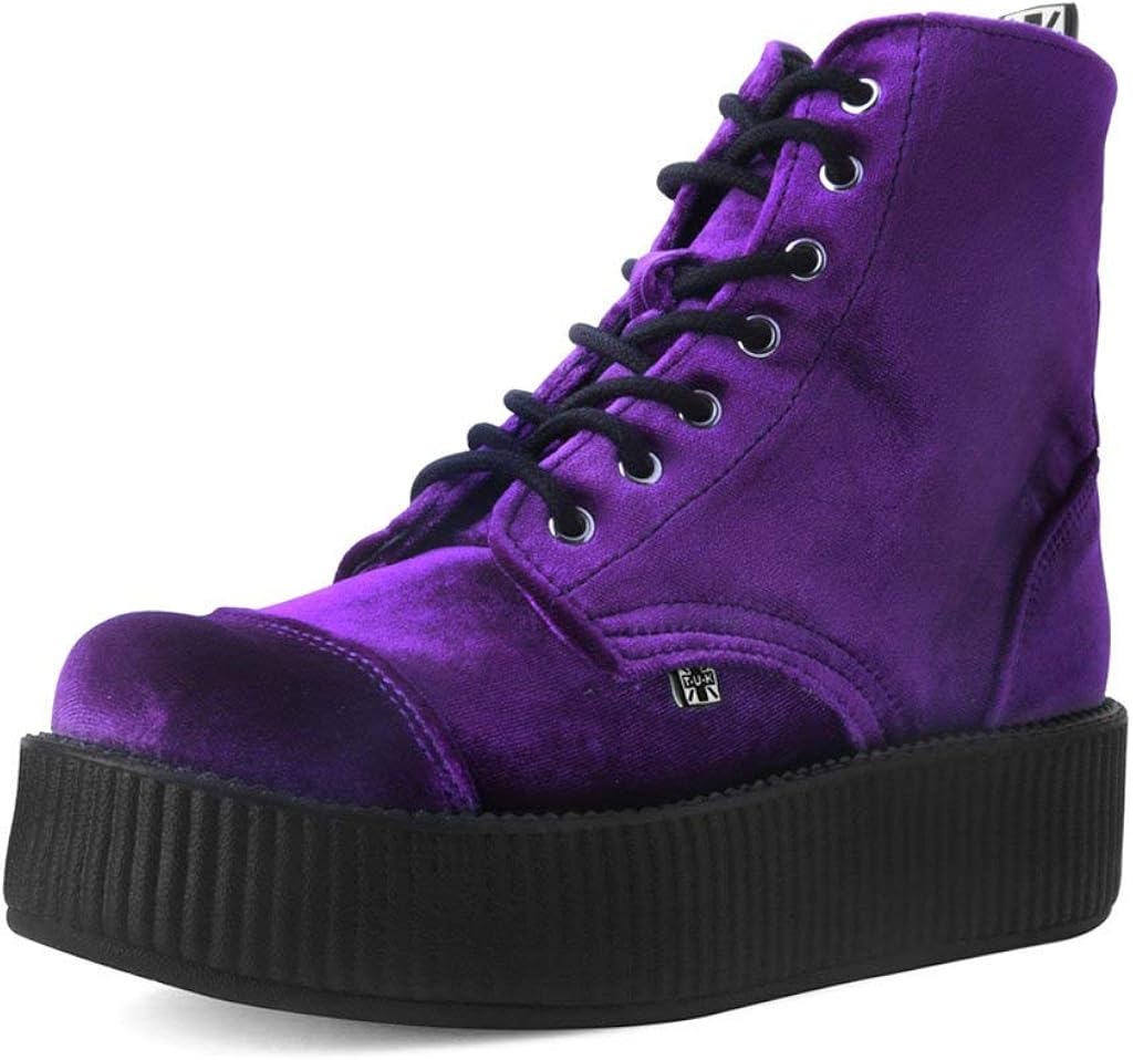 Purple velvet shoes womens Clearance