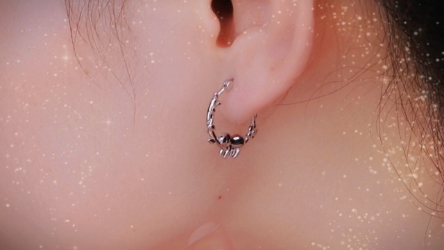 Orecchini A Cerchio Con Panda E Unicorno - Argento Sterling 925 Per Donne E Ragazze