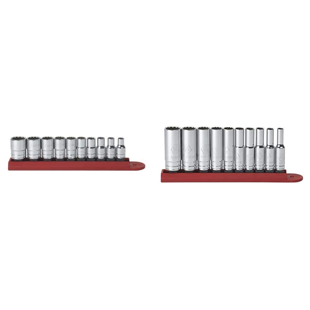 GearWrench 80766 Steckschlüssel – 1/5,1 Cm Antrieb, 12-Punkt, SAE, 13/40,6 Cm | Reduziert Rundung An Schrauben