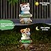 Acgarten Solar Welcome Cat Statue for Outdoor Decor: Outside Garden Sculptures for Ornament Art Patio Balcony Yard Lawn for Lover Mom Women Grandma
