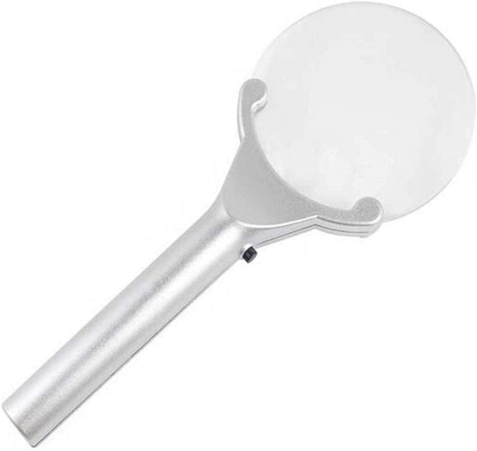 asdchZen Magnifying Glass,With 2.5X & 6X Magnifying Lens And Light Led - Rectangular Handheld For Books,Jewellery Making,Coin Examining,Maps,Newspapers Universal