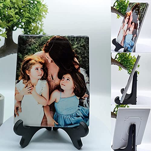 Image of Personalized Ceramic Photo for Headstone, Waterproof Picture for Grave Cemetery Tombstone Pictures Porcelain Cameo Funeral Portrait Memorial Monument Photo for Burial Stone Hanging Decorative Tiles