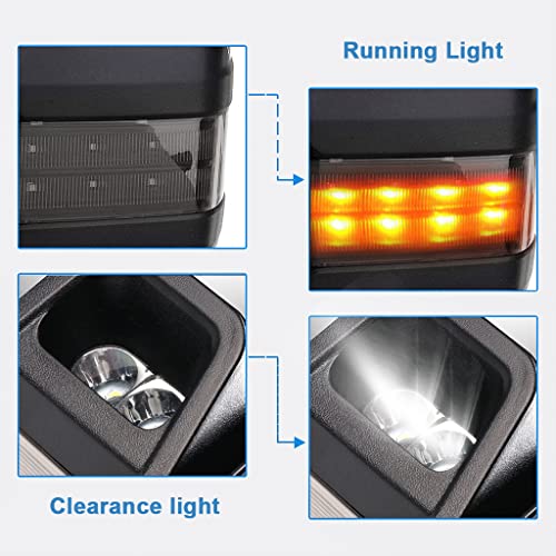 Eccpp Chrome Side Mirrors For 2007-2014 For Chevy Silverado For Gmc Sierra Towing Power Heated Clearance Signal Pair #TOP4