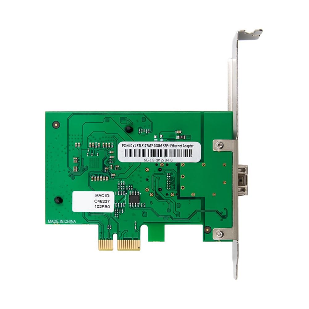 Scheda di Rete Gigabit PCIe 4.0 X1 RTL8127ATF 10G, Scheda di Rete Server 10GbE, Adattatore Ethernet 10 Gigabit