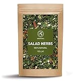 Mezcla de Ensaladas de Hierbas Secas prácticas y listas para usar se puede espolvorear sobre los alimentos antes de cocinarlos o agregar de última hora a un plato para un máximo impacto en el sabor.