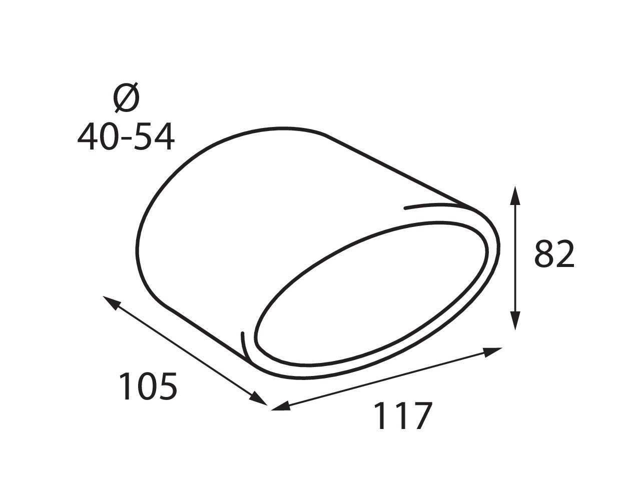 Lampa 40876 Embout d'échappement TS de 500