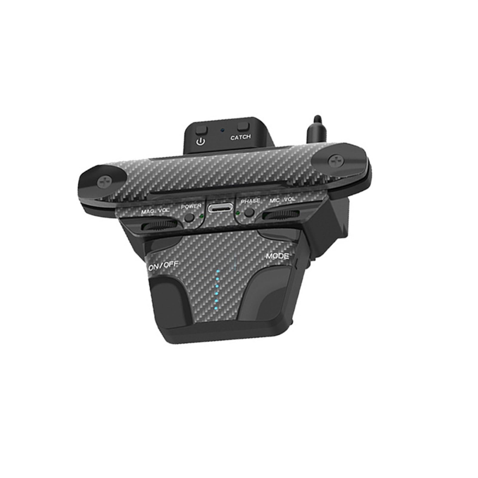 Guitar Pickup Professional Guitar Dual Pickup Vibration Drum Machine(Bk)