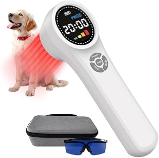 HIAiL Cold Laser Therapy Device for Dogs, Muscles and Joints Pain Relief, 4x980nm 4x810nm
