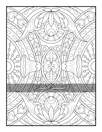 100 Amazing Patterns: An Adult Coloring Book with Fun, Easy, and Relaxing Coloring Pages - Image 38
