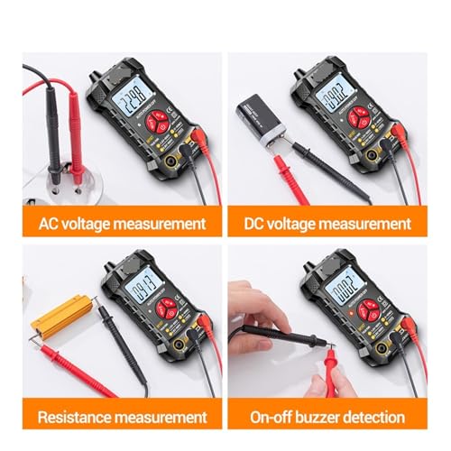 Multimètre intelligent 4000 points voltmètre numérique courant AC DC - 5