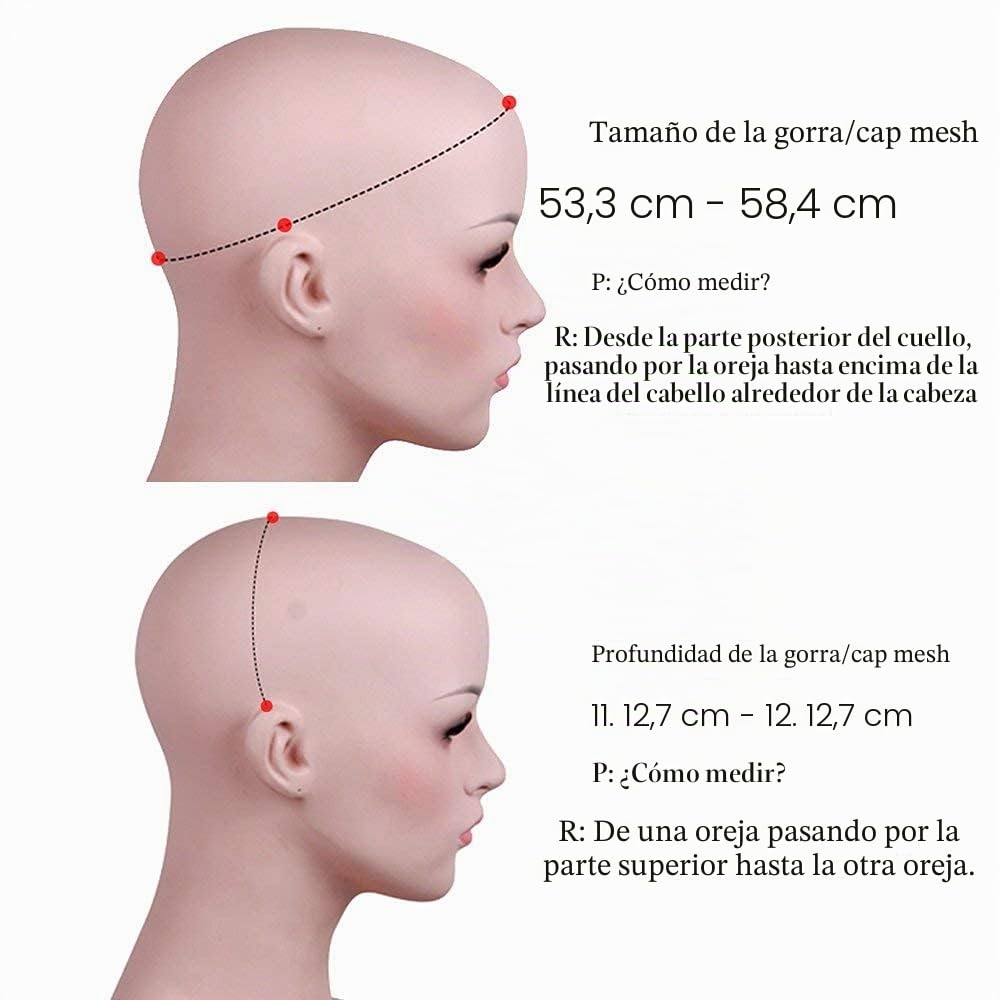 Haircube - Pelucas de pelo humano para mujer, pelo rubio corto con raíz negra
