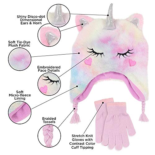 Toddler Winter Hat and Gloves Set for Ages 4-7 or Boys & Girls Winter Hat & Toddler Mittens Ages 2-44