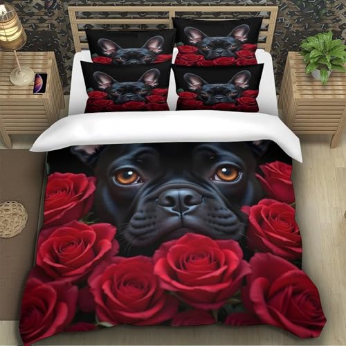 Parure de lit renard forêt housse couette microfibre 260x220