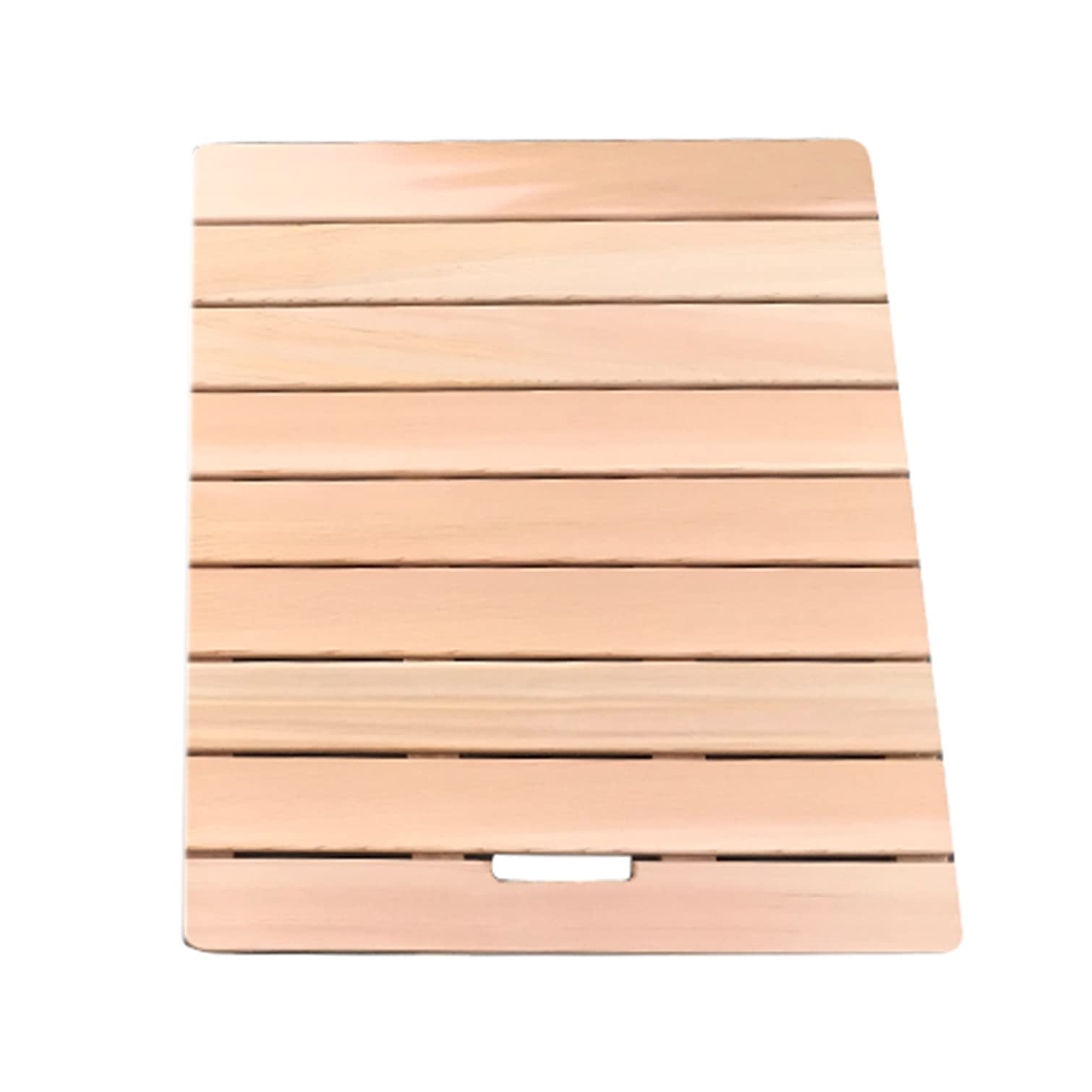 Tapis de Bain de Douche en Bois Naturel,Tapis Salle de Bain,Caillebotis Douche Bois,Antidérapant Sol Tapis,Tapis de Douche pour Intérieur ou Extérieur,Facile à Nettoyer (65 * 90cm,Light Color)
