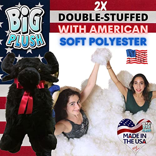Big Plush American Made Giant Stuffed Black Buffalo Huge 44 Inches 112 Cm Brand Giant Plushie Animal Made In The Usa #TOP1