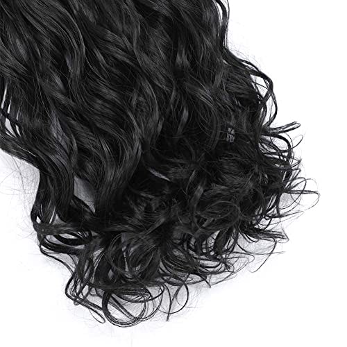 Image of Curly /Wavy Hair Extension Natural Black for girls and women beautiful looking