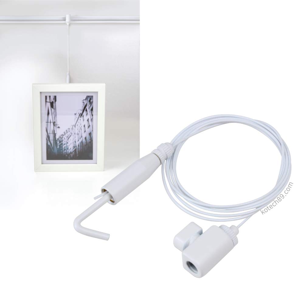 Buy KOTECH Korea White Picture Frame Hook Wire 40"(1M) for Wall Rail