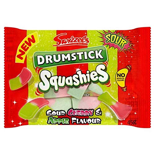 Squashies Sour Cherry & Apple - 45g - Pack of 12