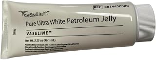 Kendall Vaseline Pure Ultra White Petroleum Jelly Ointment, 2-Pack 3.25 oz Tubes - Pure White Petrolatum for Skin Protection