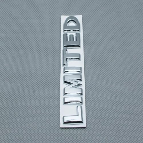 Image of 2pcs Metal Limited Rear Tailgate Trunk Badge Sport Logo Emblem (Silver)