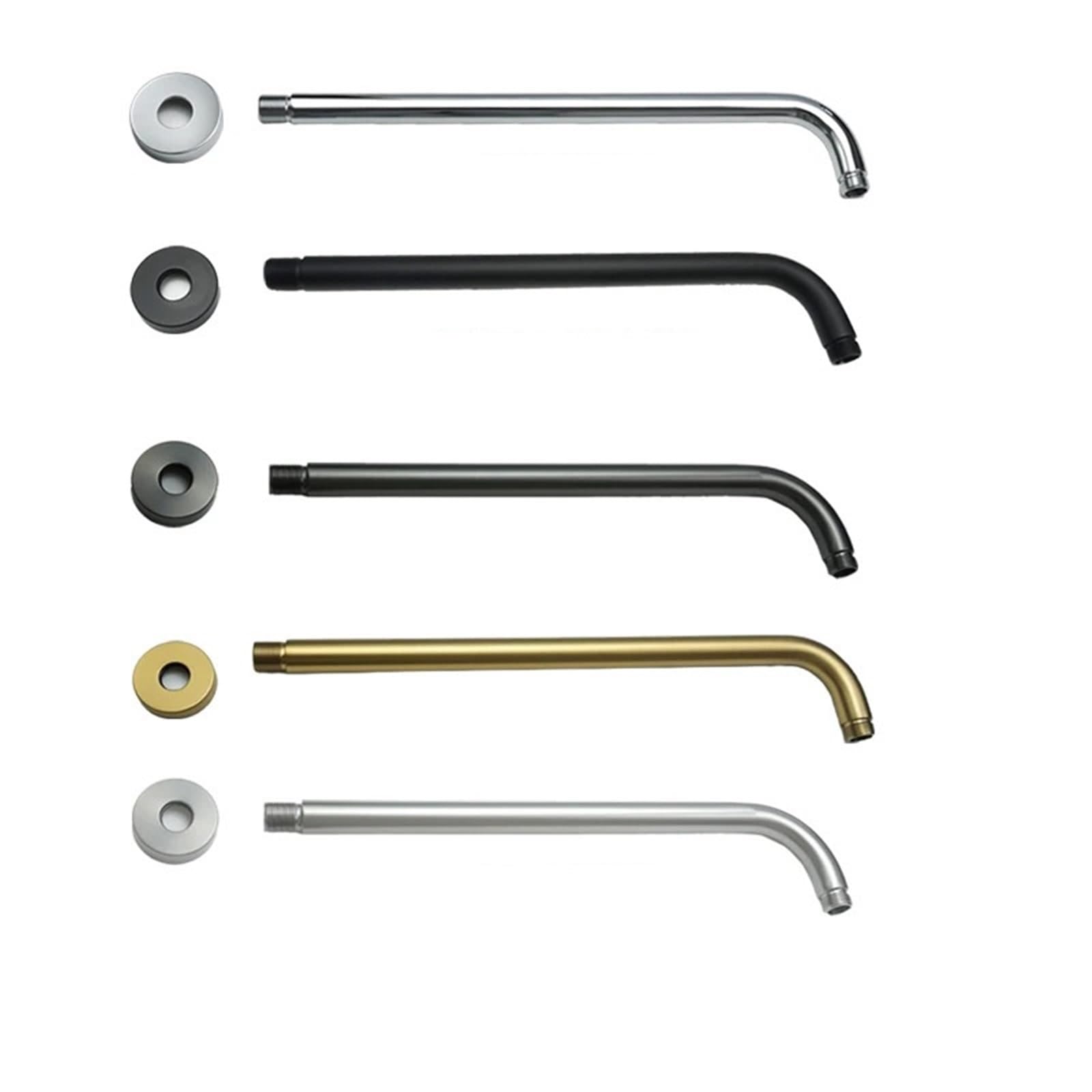 GDHKDDFL Bathroom shower fittings, Stainless Steel Shower Head Extension Arm Top Ceiling Mounted Wall Tube Rainfall for Bathroom