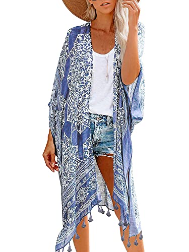 Image of Breezy Lane Kimonos for Women Swimsuit Coverups Beach Cover Up Swimwear Cardigan Summer