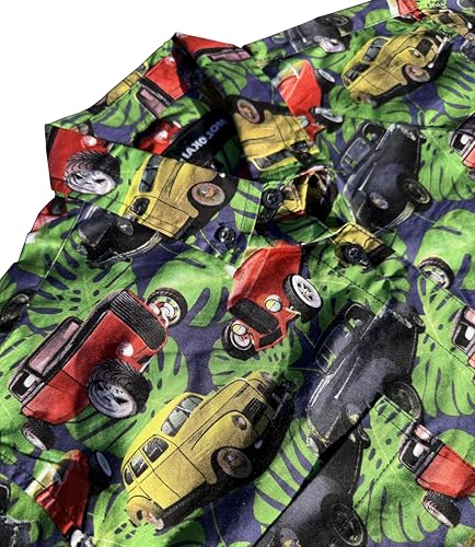 Image of Molokai Surf Button Down Slim Fit Hawaiian Short Sleeve Shirts