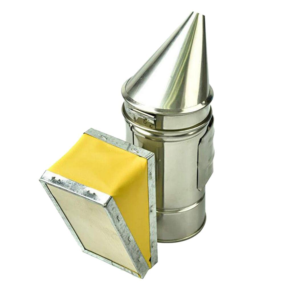 Beekeeping Smoker Manual Bee Smoke Maker Tool Mini Pointed Stainless Steel Sprayer Beehive