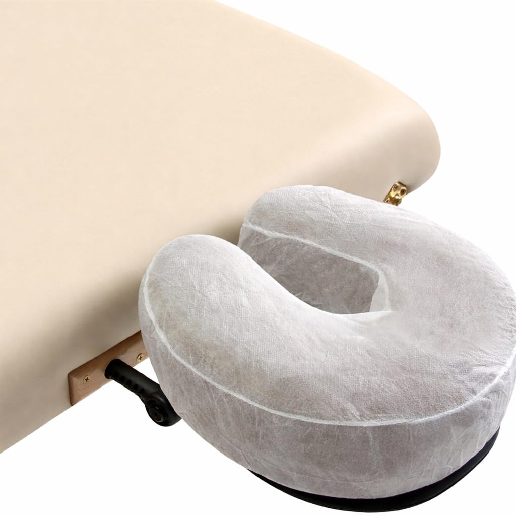 Lot de 50 housses hygiéniques jetables pour tables de massage, housses de coussin anti-adhésives non tissées pour chaises de massage, salon de beauté, salon de tatouage, taille 36 x 33 cm