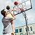 Basketball Hoop Outdoor 10 FT Height Adjustable Basketball Goals Systems Portable with 44" Backboard and Wheels for Youth Adults Kids - Backyard, Driveway, Indoor Play