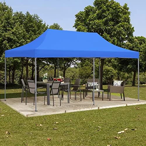 Image of THESHELTERS - 10x20 ft Outdoor Canopy Tent, Instant Foldable & Pop up Garden Gazebo Tent for Decoration, Party, Event, Wedding & Camping (Blue)