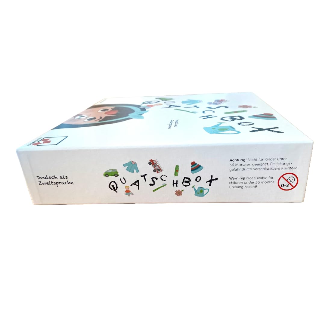 Quatschbox - DaZ: umfangreiches Sprachfördermaterial | Bilderbuch + Lernspiele für Kinder mit Deutsch als Zweitsprache | spielerisches Deutschlernen im Kindergarten und zu Hause