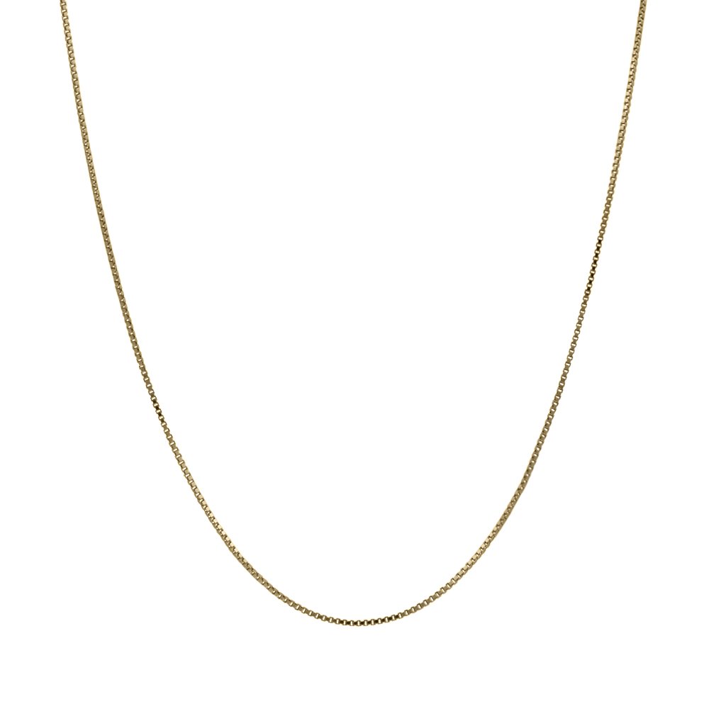 Honolulu Jewelry Company 14K Real Solid Yellow Gold Box Chain Necklace Honolulu Jewelry Company 14K Real Solid Yellow Gold Box Chain Necklace